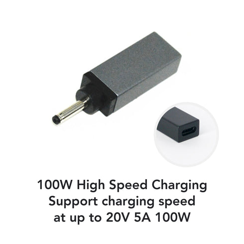 USB-C 轉 DC 適配器尖端 L 3.0x1.1mm